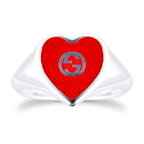 gucci ring on sale|Gucci heart ring for sale.